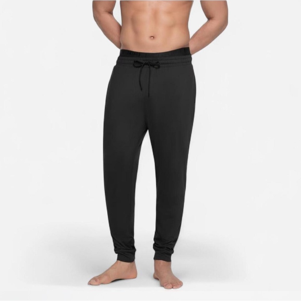 SKIMS OUTDOOR JERSEY TAPERED JOGGER | COLOR: ONYX | SIZE: XL